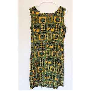 Vintage Caribbean Colours Dress